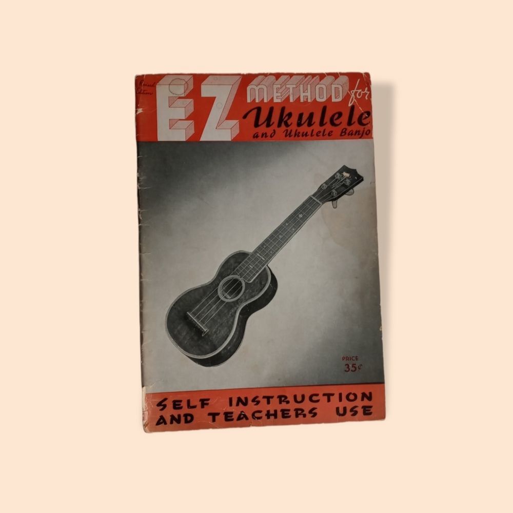 Vintage EZ Method for Ukulele and Ukulele Banjo Instructional Book
